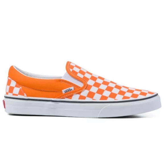 Vans Other - New in Box Vans Checkerboard Classic Slip-On Sneaker in Orange Men’s Size 11